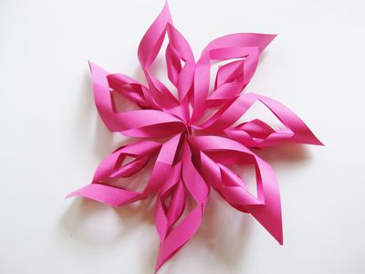 DIY paper star craft