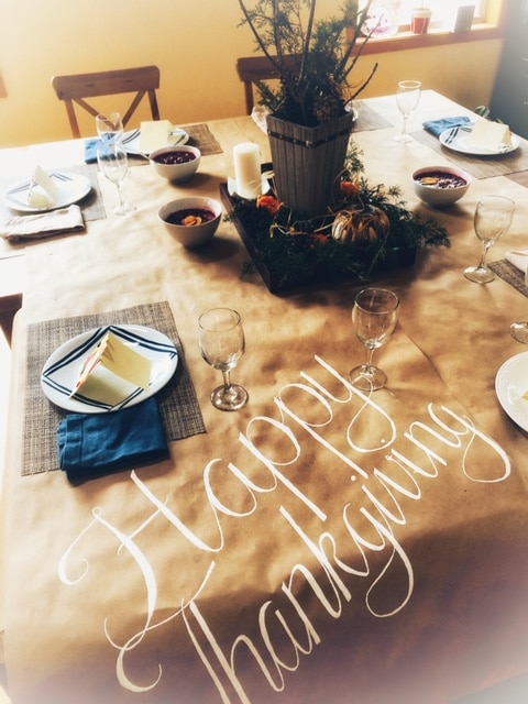 Thanksgiving Table Set up