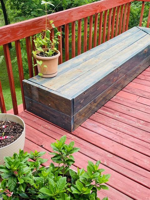 How to build a Corner deck bench