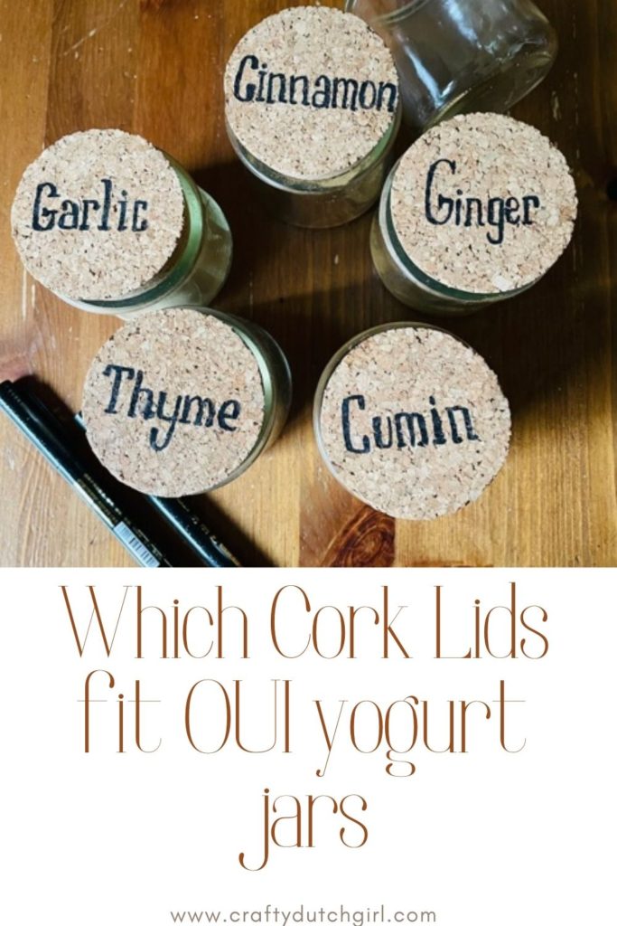 Cork lids for Oui Yogurt jars