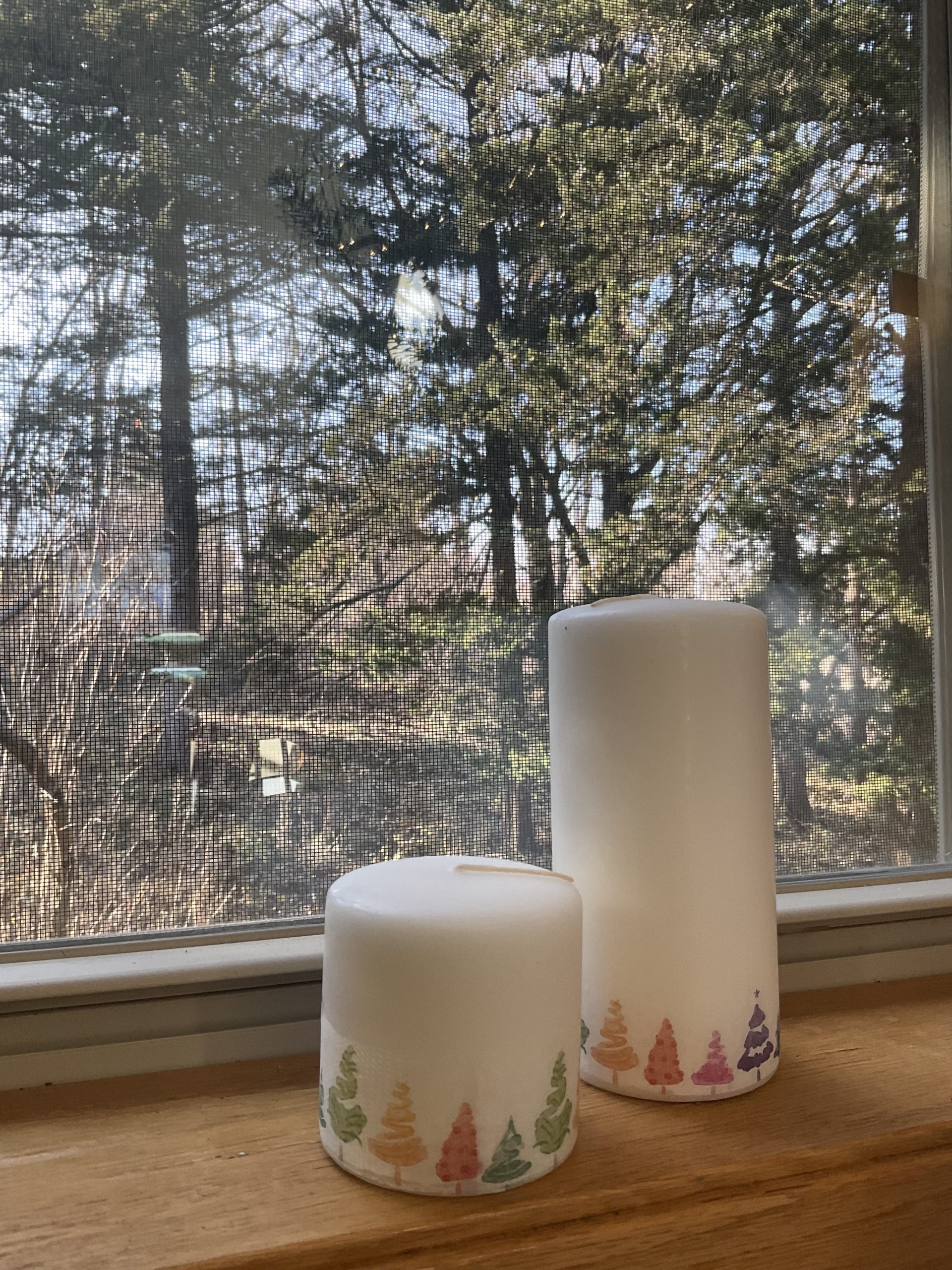 How to decoupage candles?